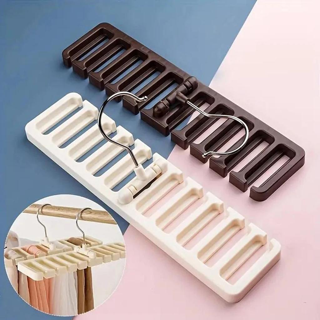 Tie Belt Hanger Wardrobe Belt Rotating Organizer Rack Multifuctional Scarf Hanger Home Closet Storage Holder Accessories 1PCS