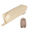 Lightex Genuine Cowhide Leather Pencil Full Pcase01 Case, Flat, 100% Vegetable-Tanned Leather, (Beige)