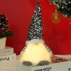 New Christmas decoration Christmas sequins luminous Rudolph doll Santa Claus faceless doll ornaments