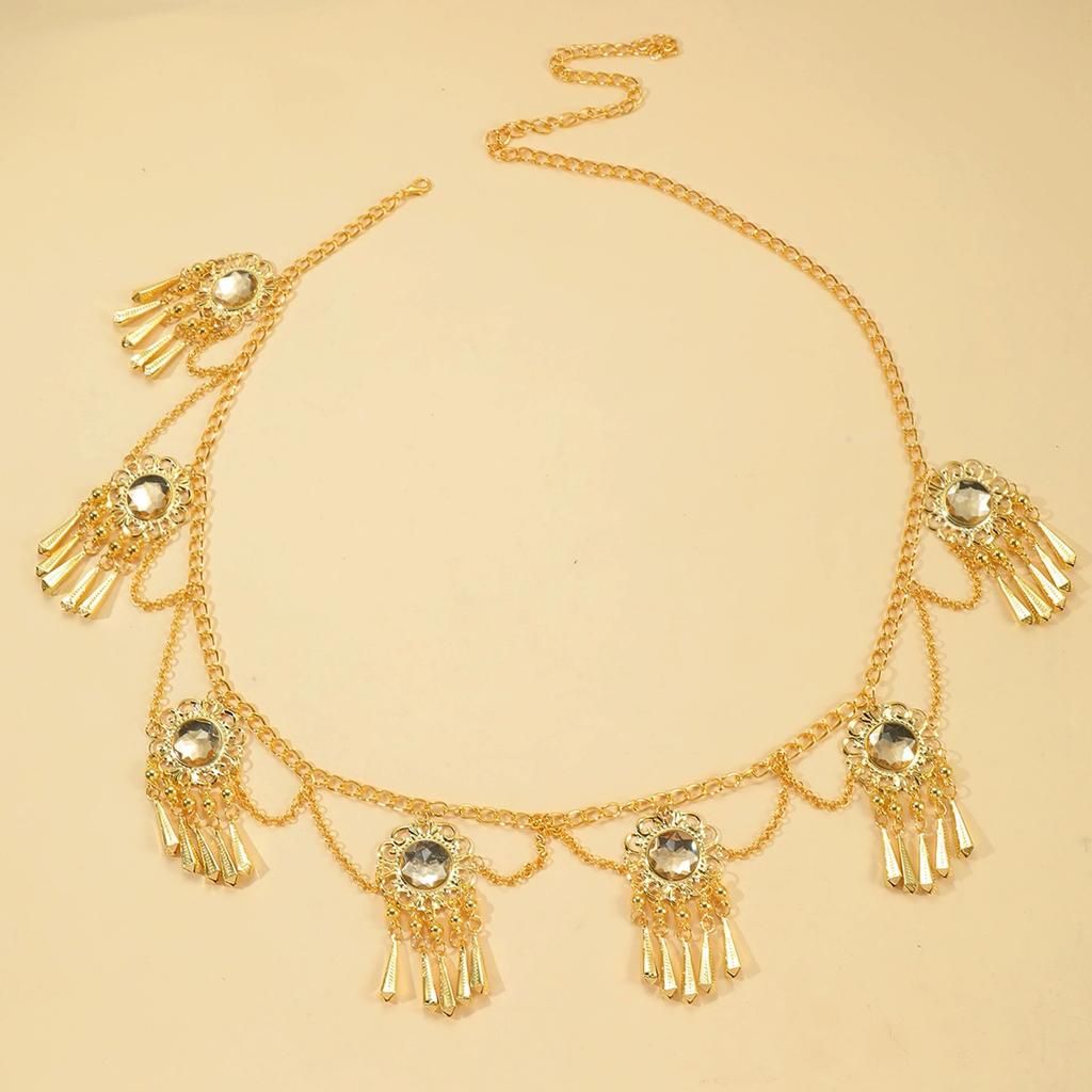 Versatile Waist Chain Fashion Versatile Luxury Rhinestone Fringed Pendant Waist Chain Performance Accessories Waist Accessories