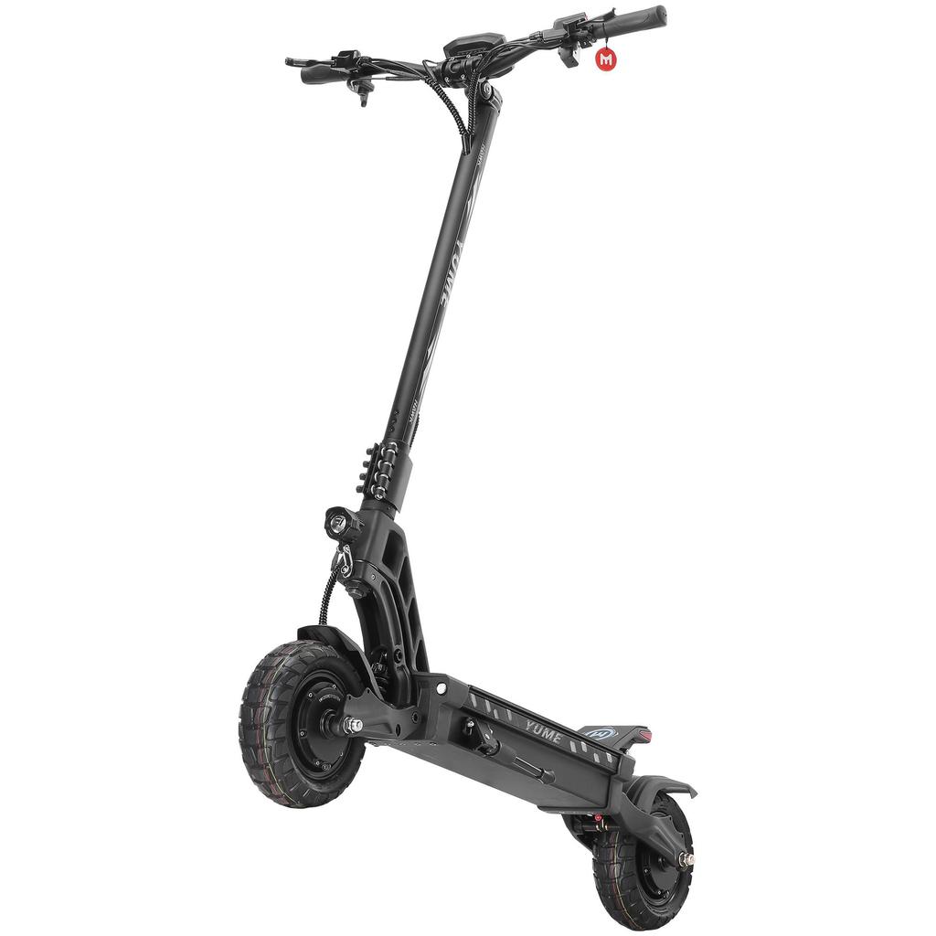 YUME HAWK All-Terrain Electric Scooter 1200W*2 Powerful Motor 60V22.5Ah Battery 70km/h Max Speed 10 Inch Off-Road Tires Adult Urban Commuting Escooter
