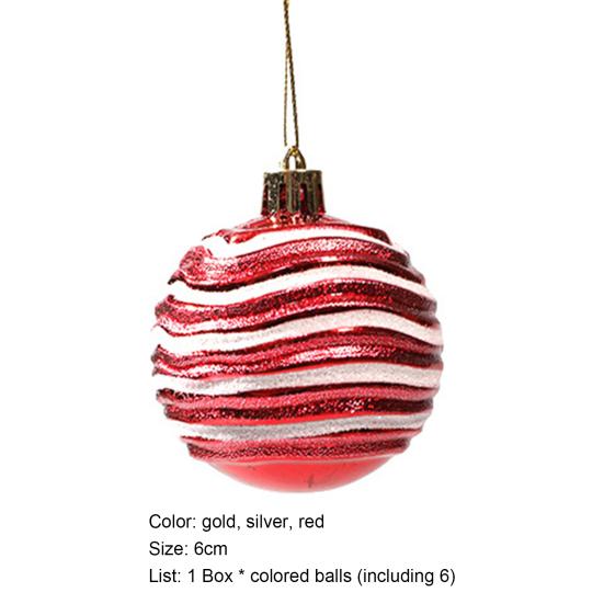 6шт прочные блестящие привлекательные рождественские шары кулон праздничный подарок шары украшения товары для вечеринок