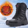 Men's Snow Boots Mens Winter Boots Retro Combat Boots Anti Slip Wear-resistant Outdoor Boots Outdoor Waterproof Boots