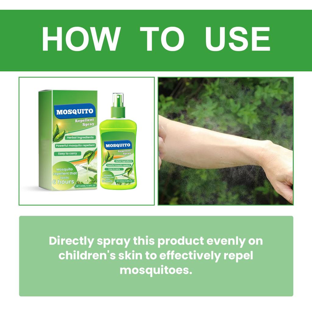 Спрей от комаров Детское средство от комаров Успокаивающее средство против зуда Спрей от комаров 100 мл