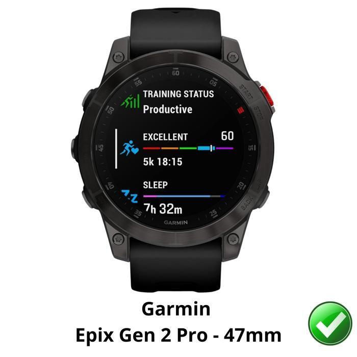 Protection écran pour Garmin Epix Gen 2 Pro - 47mm [Pack 6] Film Plastique Protecteur Résistant Ultra Mince Phonillico