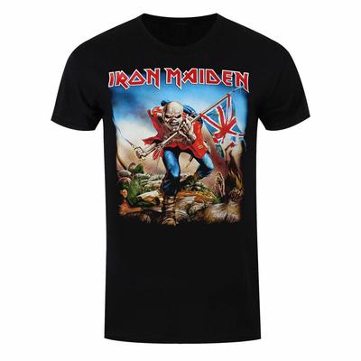 Iron Maiden The Trooper Eddie Черная классическая футболка унисекс с рок-метал-группой