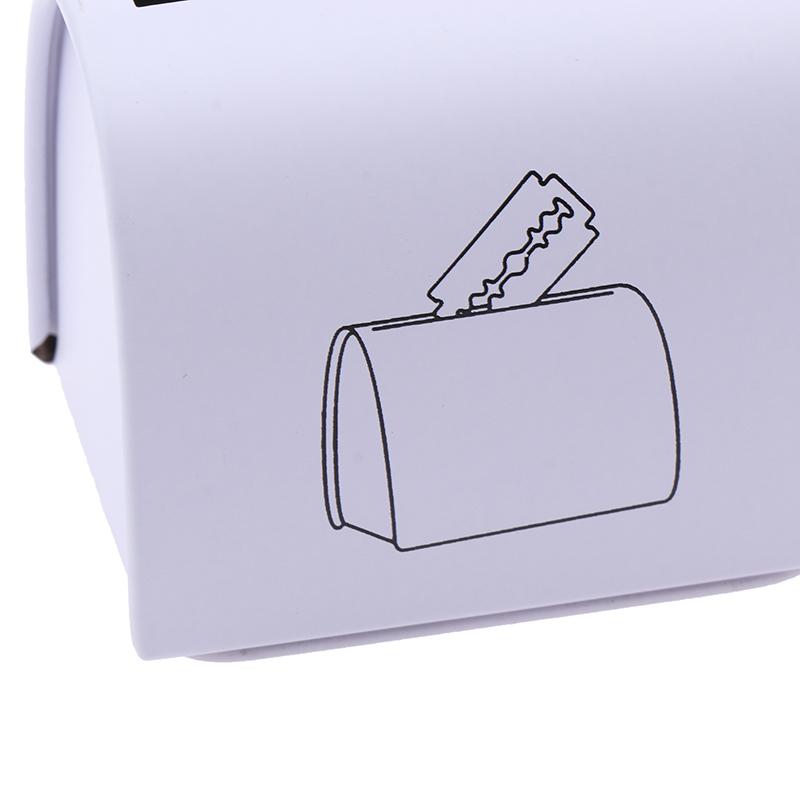 Жестяные коробки для лезвий бритвы Контейнеры для острых предметов для парикмахерских Утилизация игл для биологической опасности Коробки для переработки лезвий бритвы