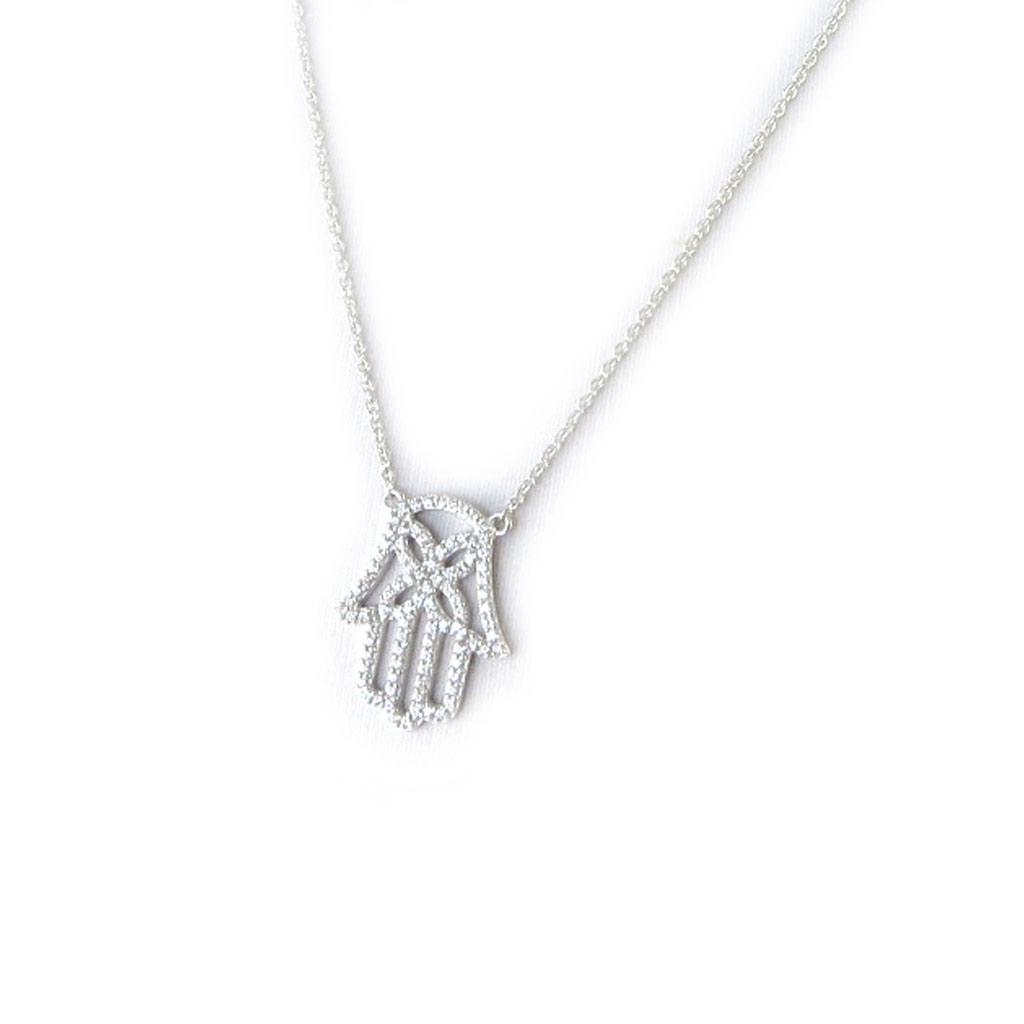 Altesse [M5939] - Белое серебряное колье «Фатма»