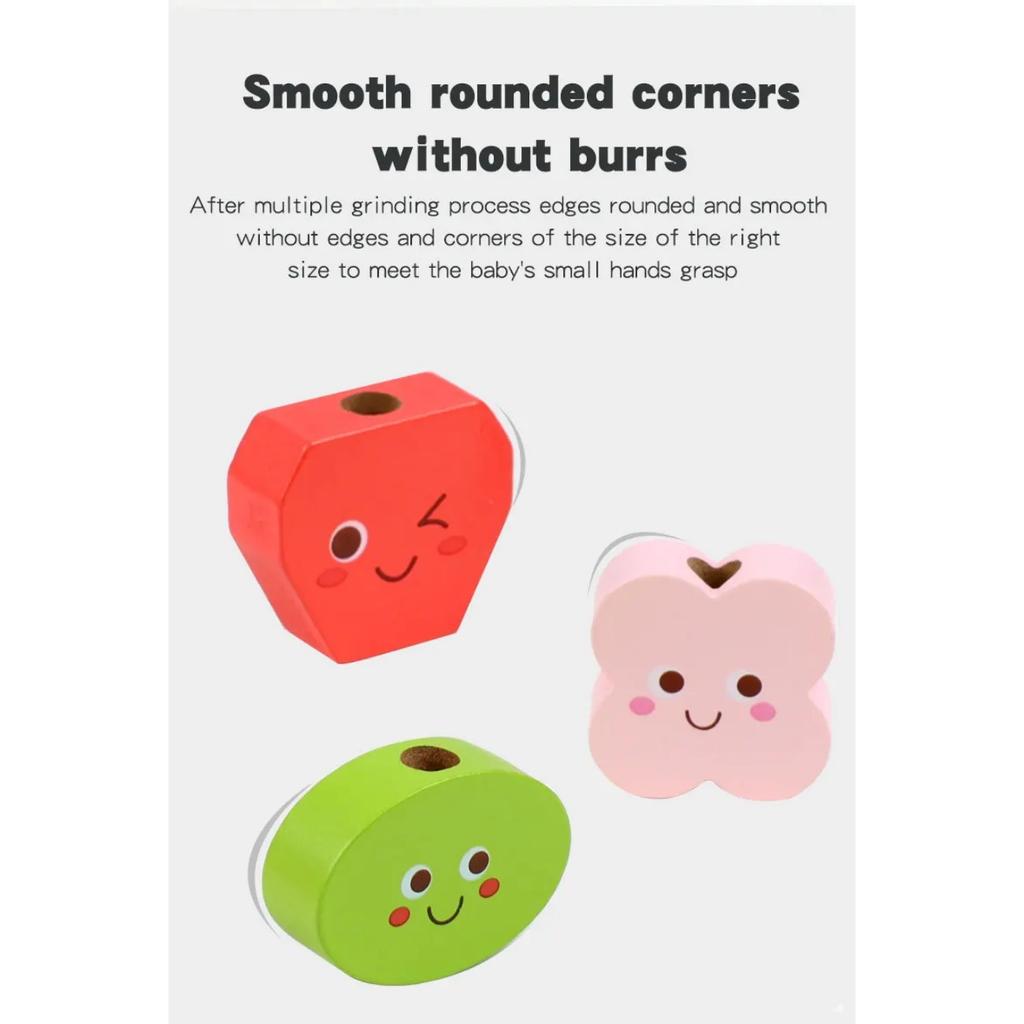 Wooden Expression Block Stacking Matching Game Montessori Parish Toys Shape Color Cognition Sorting Fine Motor Skills Education