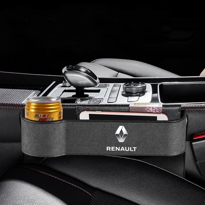 For Renault 2026 New Hub Caps Car Sticker Multifunction Car Seat Gap Storage Box Bag Organizer For Renault Megane 2 3 Clio Sceni
