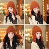 Knitted Winter Hat Warm Ear Protection Cap Fashion Earflap Bonnet  Women