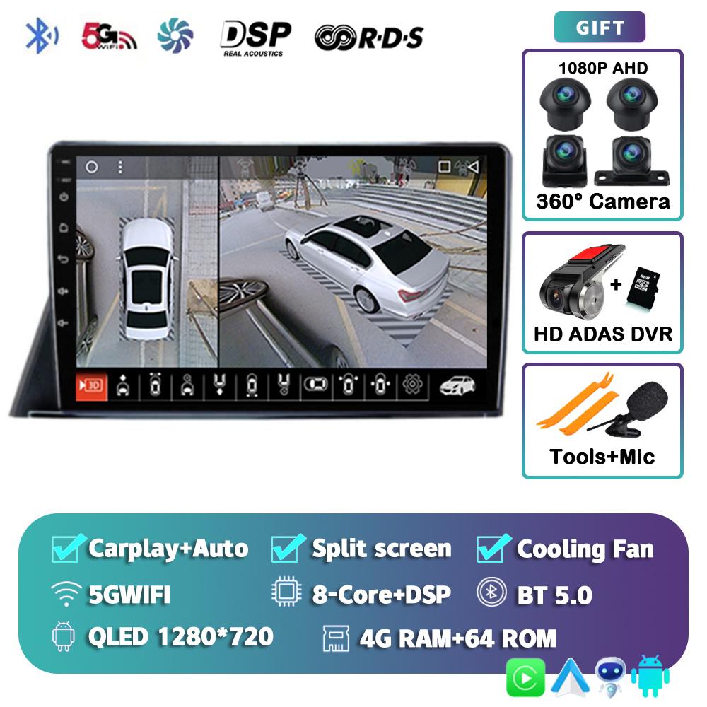 Android 14 Carplay Автомагнитола для Toyota Sienta 2016-2021 4G+WIFI GPS навигация Мультимедиа Видеоплеер 2Din DVD Стерео DSP