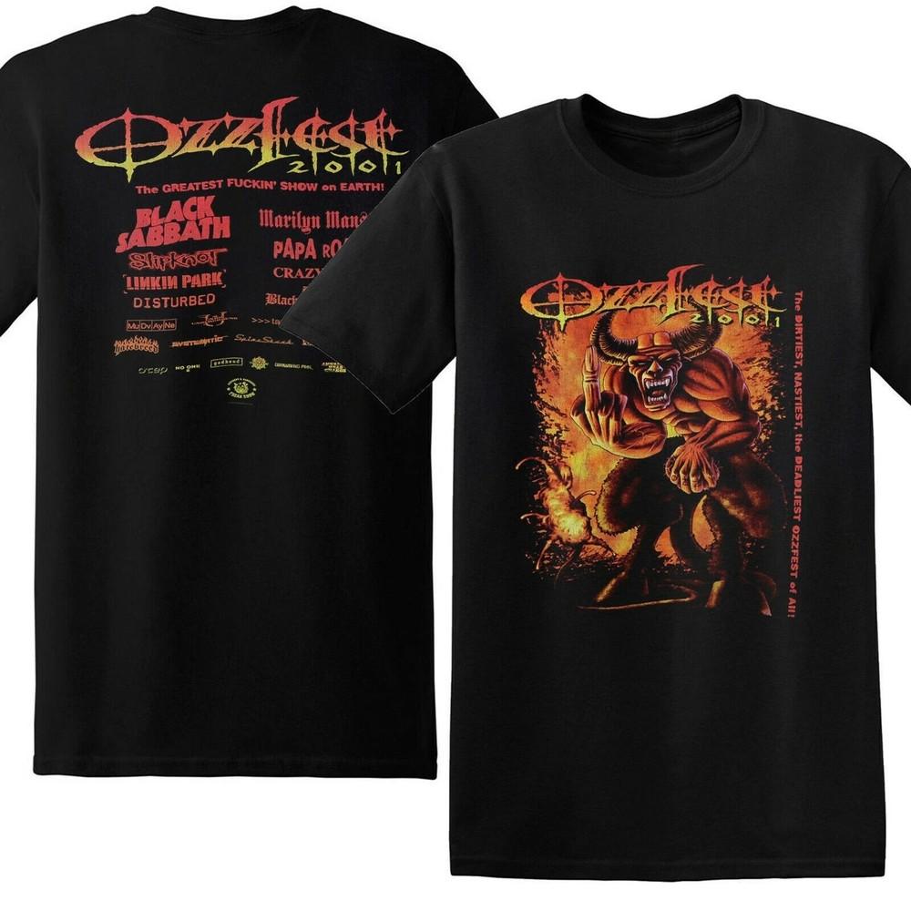 Vintage 2001 Ozzy Osbourne Ozzfest Tour Concert Rock Heavy Metal T-Shirt Unisex T-Shirt