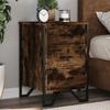 VidaXL Bedside Table Smoked Oak 40x41x60 Cm Engineered Wood, Side Table, Bedside Cabinet, Side Table for the 848526