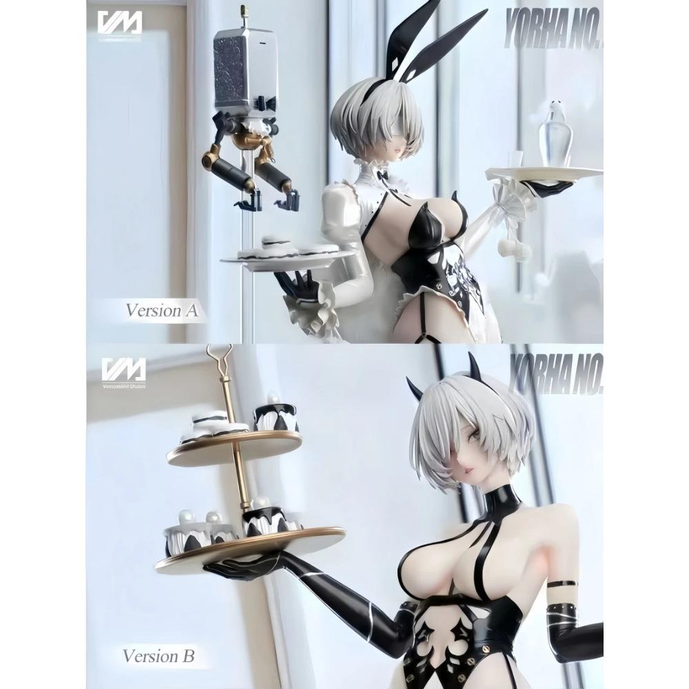 Новинки 46 см NieR: Автоматы ЙоРха 2B A2 2 b Кролик версия Девушка фигурка ПВХ Игровая статуя Аниме модель Действие Взрослая кукла игрушки подарки