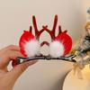Детский рождественский ободок с головой оленя - Милый праздничный аксессуар для волос для фотографий