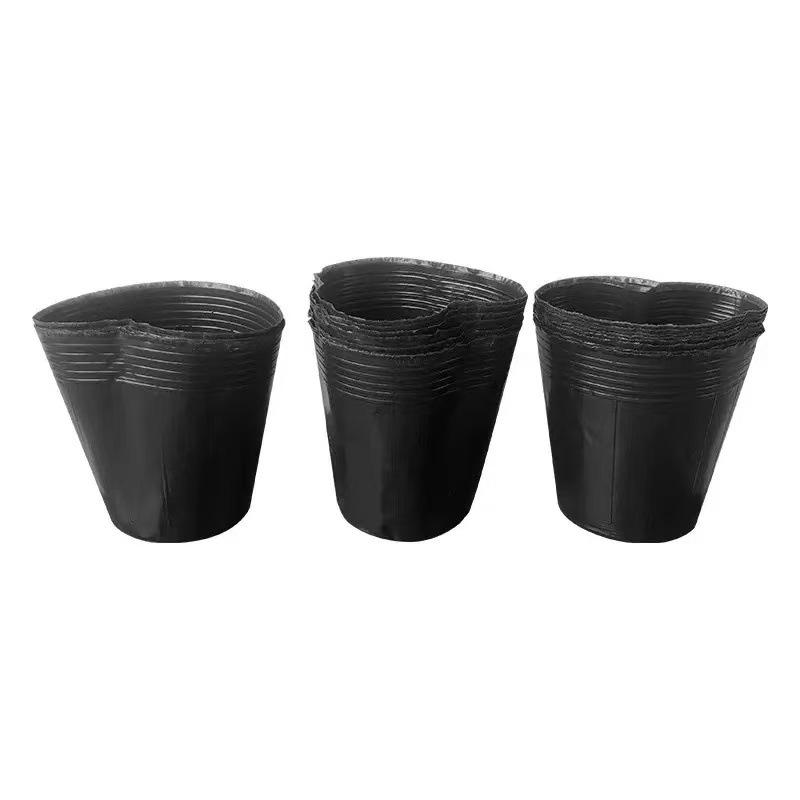 Thickened Black Nursery Pot for Garden Flowers - Disposable Seedling Cup