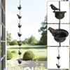 Mobile Birds Rainwater Chain Metal Drainage Chain Fashion Rain Chain  for Outdoor Decor