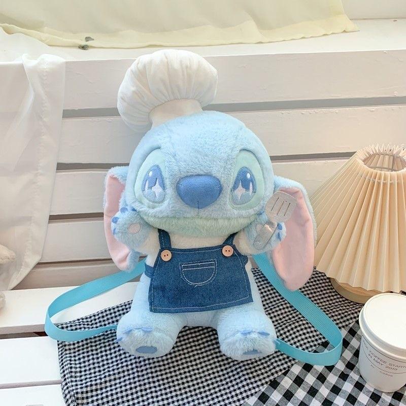 Плюшевый рюкзак Disney Ангел Стич с отделением для хранения для детей и подростков