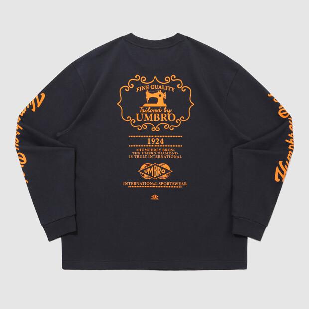 UMBRO Hbl Brit Casual Графическая футболка с длинным рукавом Темно-синий Ur121Crl26 (Тип)