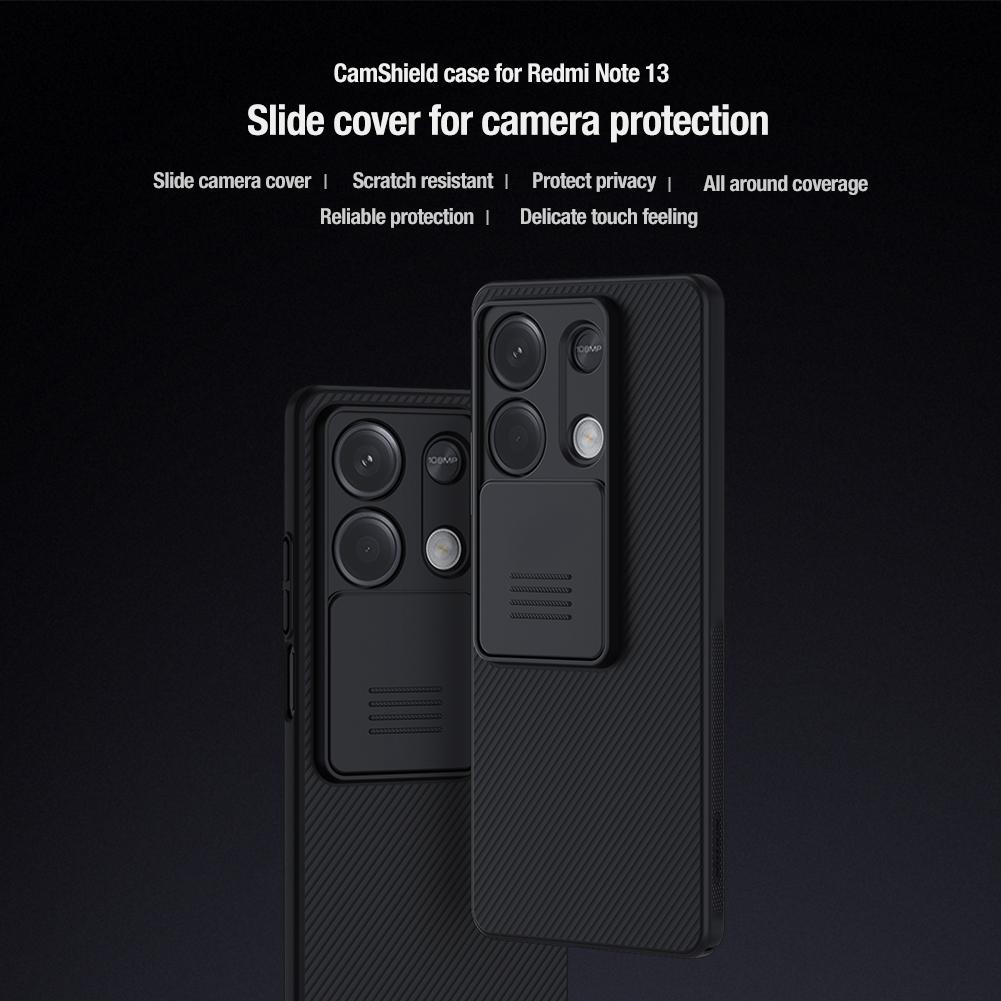 Для Xiaomi Redmi Note 13 5G Чехол Nillkin CamShield Ультратонкий Чехол со Сдвижной Защитой Камеры для Redmi Note 13 Защитная Крышка с Линзой Приватности