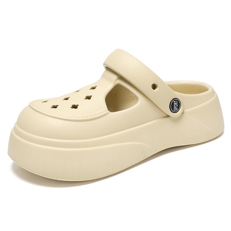 Модные летние нескользящие тапочки для ванной, женские домашние сандалии с мягкой подошвой для улицы и дома, для пляжа, повседневные сандалии с толстой подошвой, новые дизайнерские