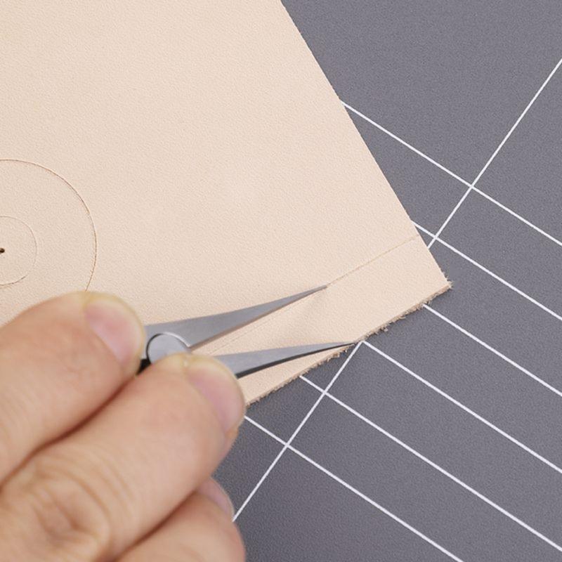 Разделитель из нержавеющей стали для кожи, металлический измерительный инструмент, бытовой аксессуар для поделок из кожи своими руками, художественных изделий ручной работы