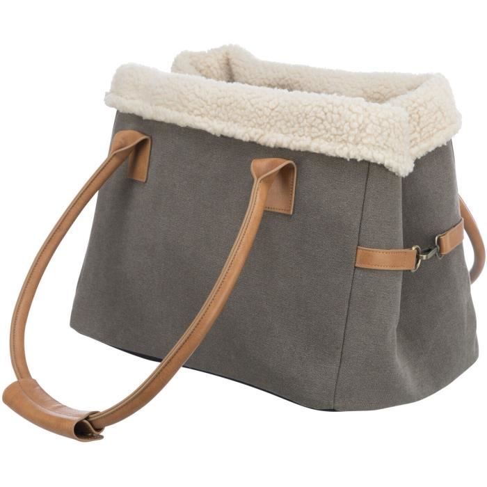 Сумка-переноска для собаки - Trixie - Rachel - Серая - Плюш - Полиэстер