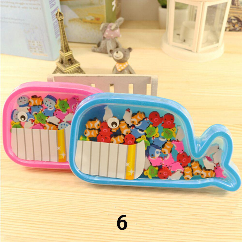 Diy Stationery Gift Student Supplies Christmas Style Rubber Animal Cartoon Shape Pencil Eraser