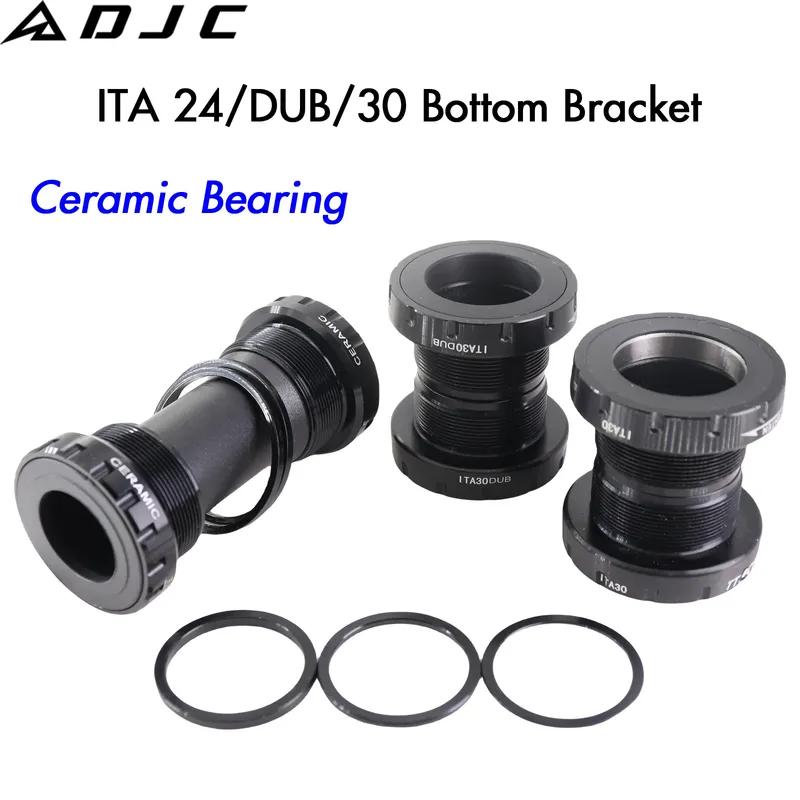 ITA Bike Bottom Bracket Ceramic Bearing 24mm DUB 29mm 30mm Crankset Spindle Italian Thread MTB Road Bike