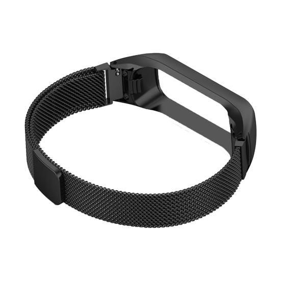 Watch Band Skin-friendly Stainless Steel 12mm Metal Wristband Strap Replacement for Samsung Galaxy Fit 2 SM-R220