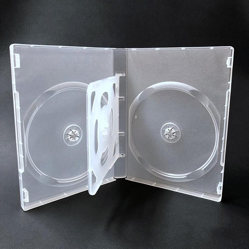 Высококачественный пустой кейс для CD из полипропилена, молочно-прозрачный, вместимость 4-8 дисков
