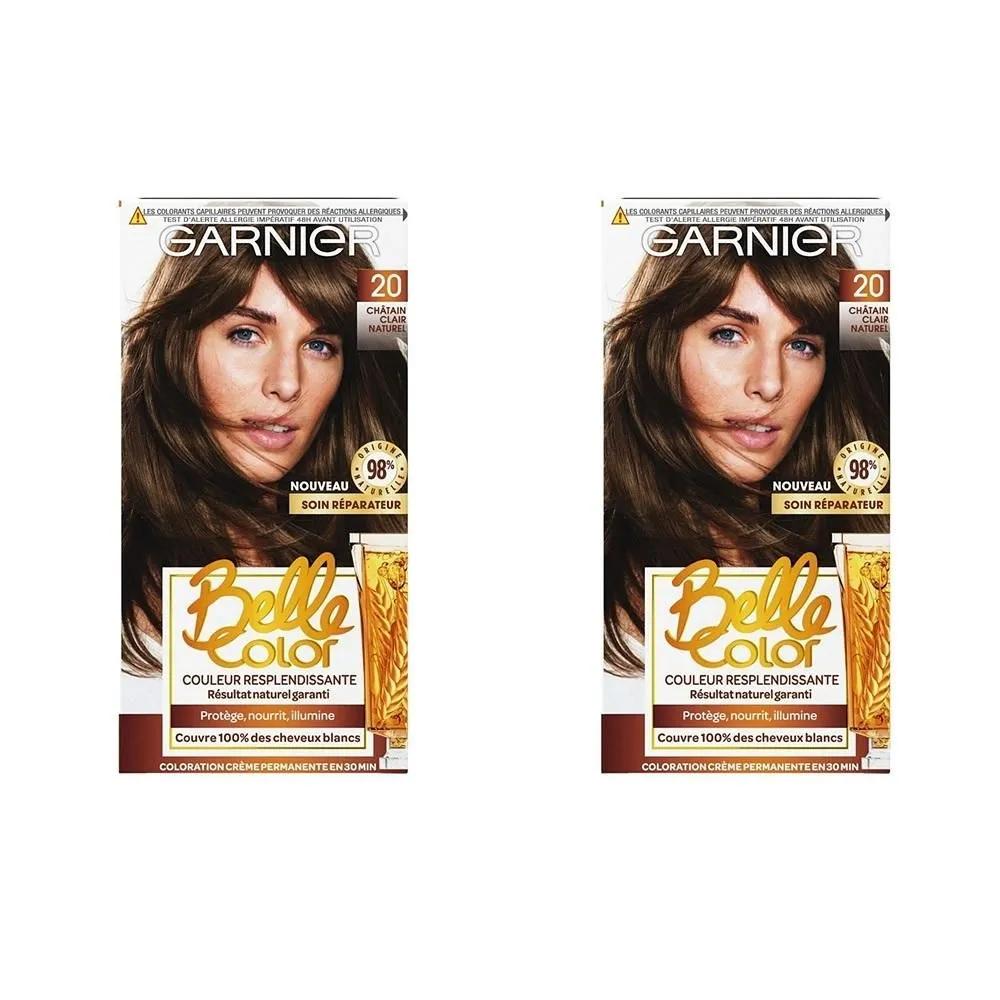 Garnier Belle Hair Color 2-Pack 20 Natural Light Brown Permanent Color 20 Natural Light Brown