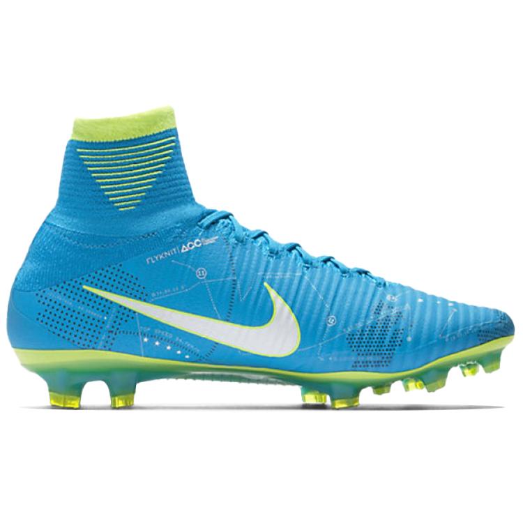 Nike Mercurial Superfly 5 NJR FG 'Blue Orbit' (Unisex) Blue Orbit / Green Soccer Shoes 921499 400