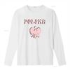 Polska T Shirt White Eagle Symbol Patriotic Polish Pride Falcon Heritage Cute Retro Design For Unisex Vintage Washed Soft