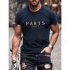 Футболки с графическим принтом Paris Romantic City Letter, мужская летняя свободная одежда, свободная хлопковая футболка большого размера, уличные мягкие топы