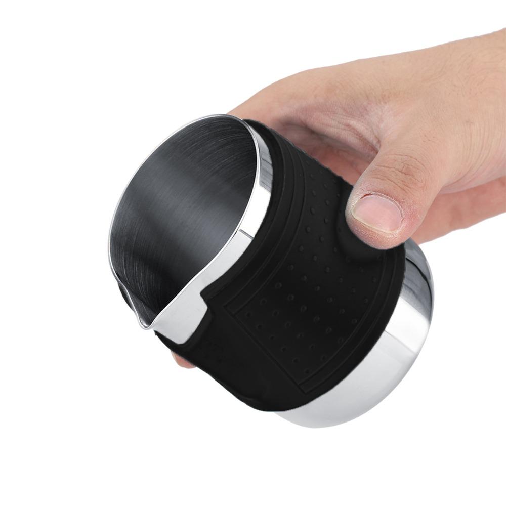 Black Frothing Milk Jug Stainless Steel Latte Pitcher Frothing Cup Milk Frothing Pitcher  Latte Art