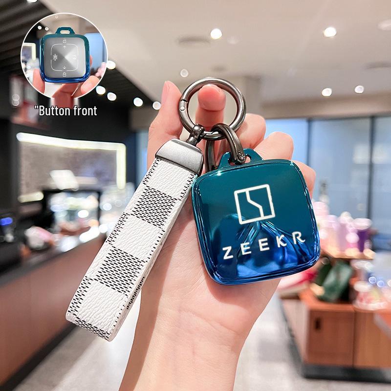 Чехол-брелок Zeekr 7x для моделей 001/007gt/9x/009/Mix - Премиальный автомобильный аксессуар, пряжка-ракушка