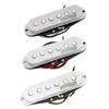 Wilkinson Vintage Staggered Ceramic Guitar Pickups of for Stratocaster Electric White 60's (Pack 3) Guitars,