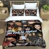 Постельное белье с принтом группы Tokio Hotel Роскошный пододеяльник Одеяло Изысканные постельные принадлежности Подарок на день рождения