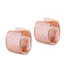 EmmayaZircons Double Sided Micro Paved Cubic Zirconia White Gold CZ Stone Rectangle Hoop Earrings for Ladies Jewelry
