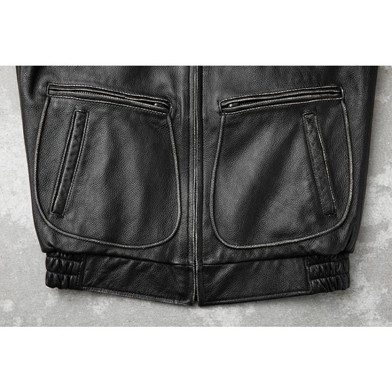 Новая куртка из натуральной кожи, винтажное коричневое пальто из воловьей кожи, мужские военные куртки для пилотов, летная одежда ВВС, размер S-5xl