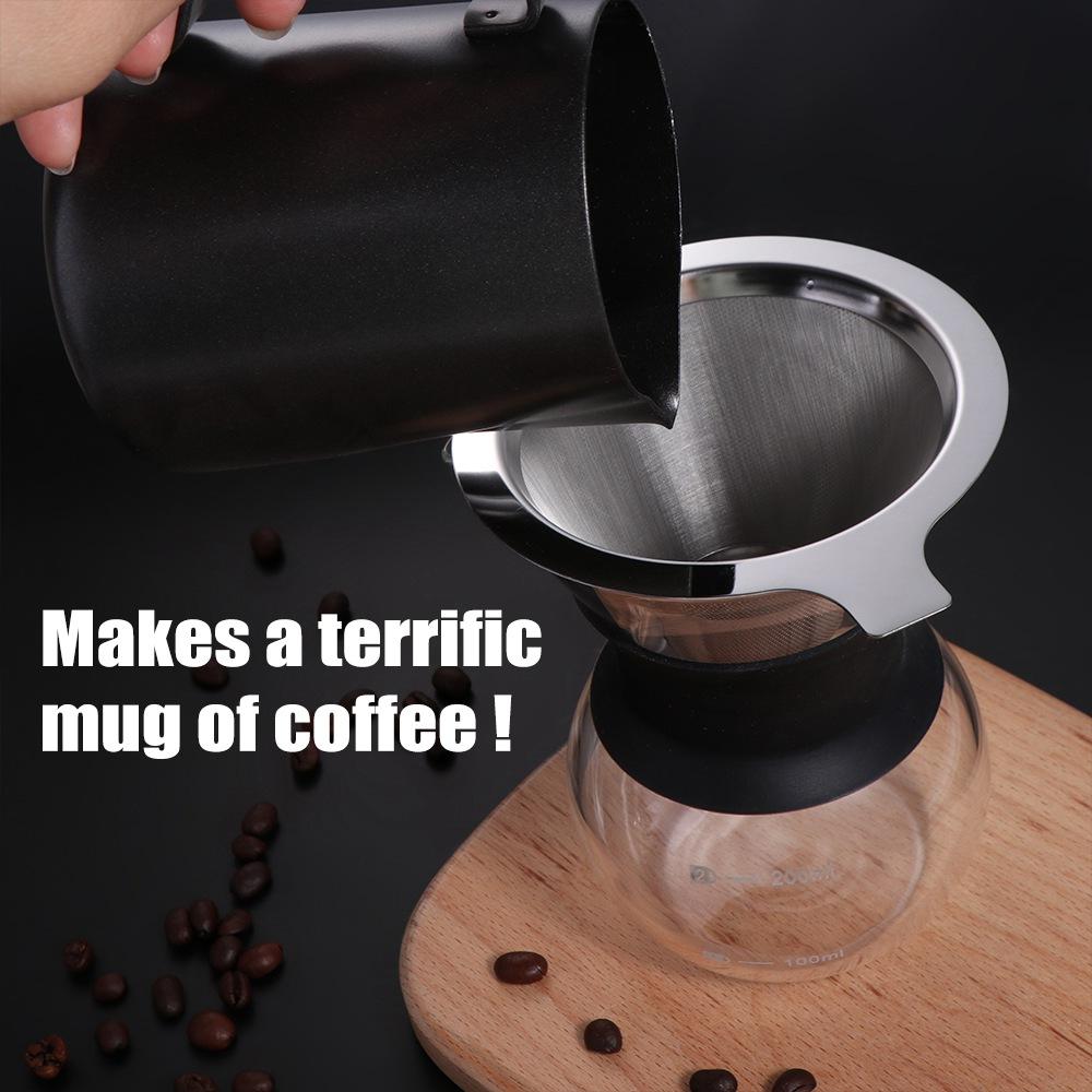 Нержавеющая сталь капельная кофеварка портативный стеклянный графин горшок для заваривания кофе Походный