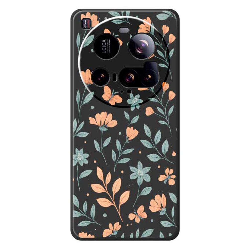 For Xiaomi 15 Ultra Case Yellow Flowers Pattern Printing Straight Edge TPU Phone Back Cover