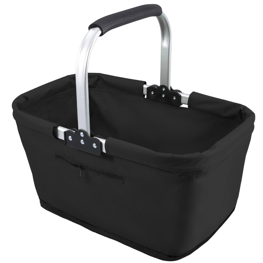 23L Foldable Storage Bag Shopping Basket with Handle Portable Garden Grocery Basket For Outdoor Travel Picnic Campsite Organizer