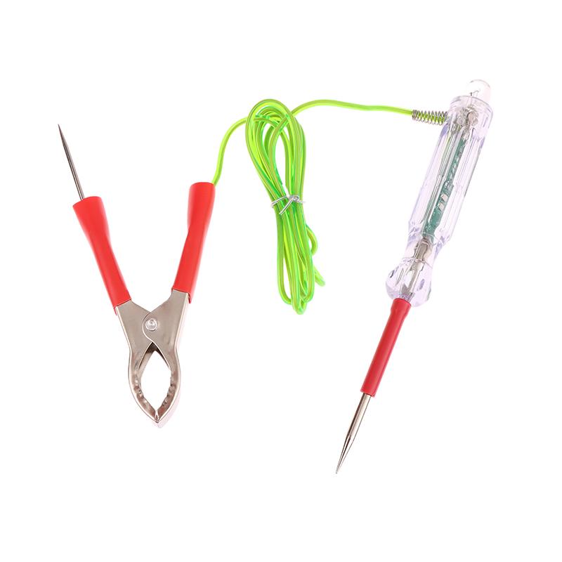 Инновационный и практичный 6-24 В контрольная лампа с двумя зондами 47-дюймовый антифризный провод зажим-крокодил автомобильный светодиодный тестер цепи