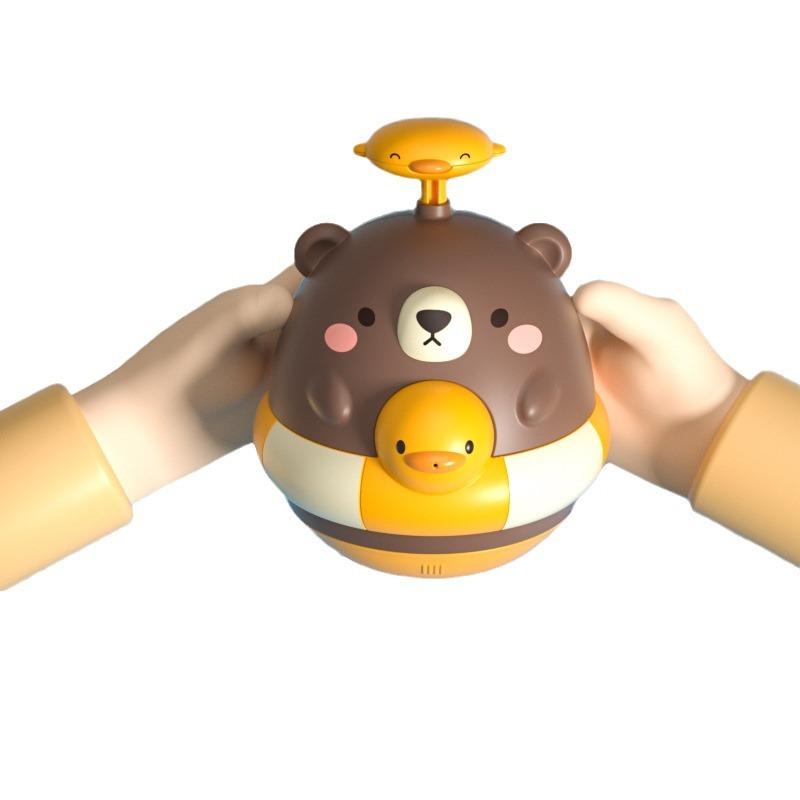 Летний стакан для воды игрушка для купания малыша, распылитель воды в виде медвежонка, игрушки для игры в воде для мальчиков и девочек, игрушки для ванной