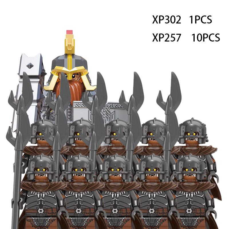 Medieval Elf Rohan Soldiers Guard Army Lotr Action Figures Mini Bricks Doll Assemble Building Blocks DIY Toys for Kid Gifts