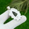 Natural Moss Prehnite 925 Silver Bezel Mother Anniversary Wedding Boho Pendant