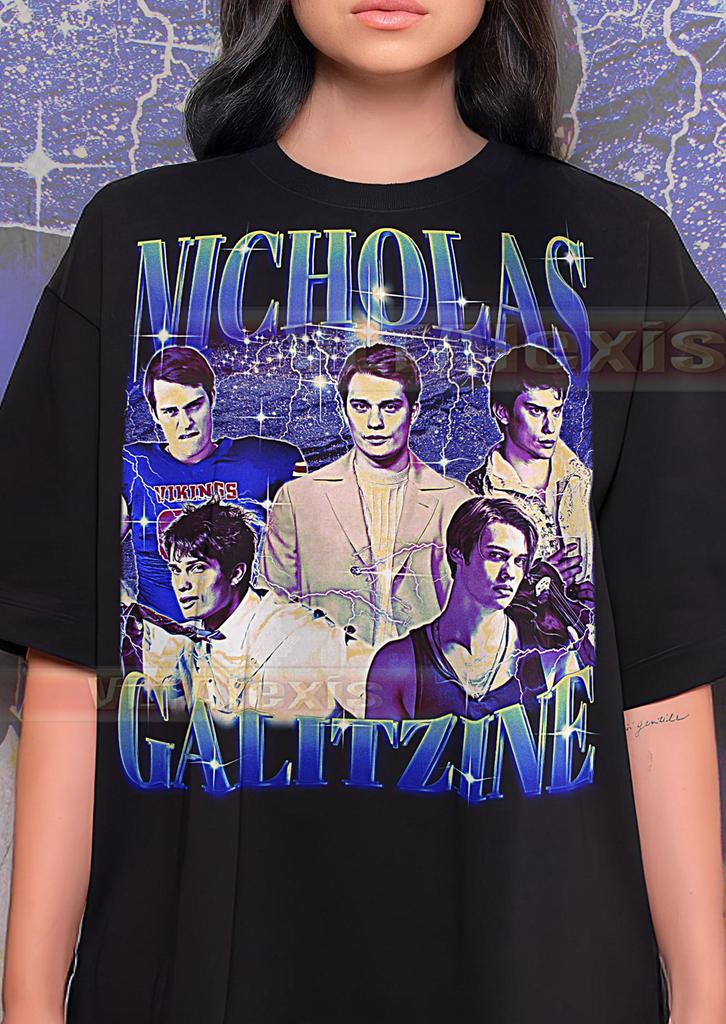 Nicholas Galitzine T-Shirt, Vintage Actor Star Celebrity Rising Star Performer Tee, 90s Retro Throwback, Nicholas Galitzine Sweater